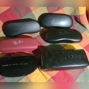 Lot Of Ray-Ban Eyeglass Cases X 4, Marc Jacobs & Ralph Lauren Eyeglasses Cases